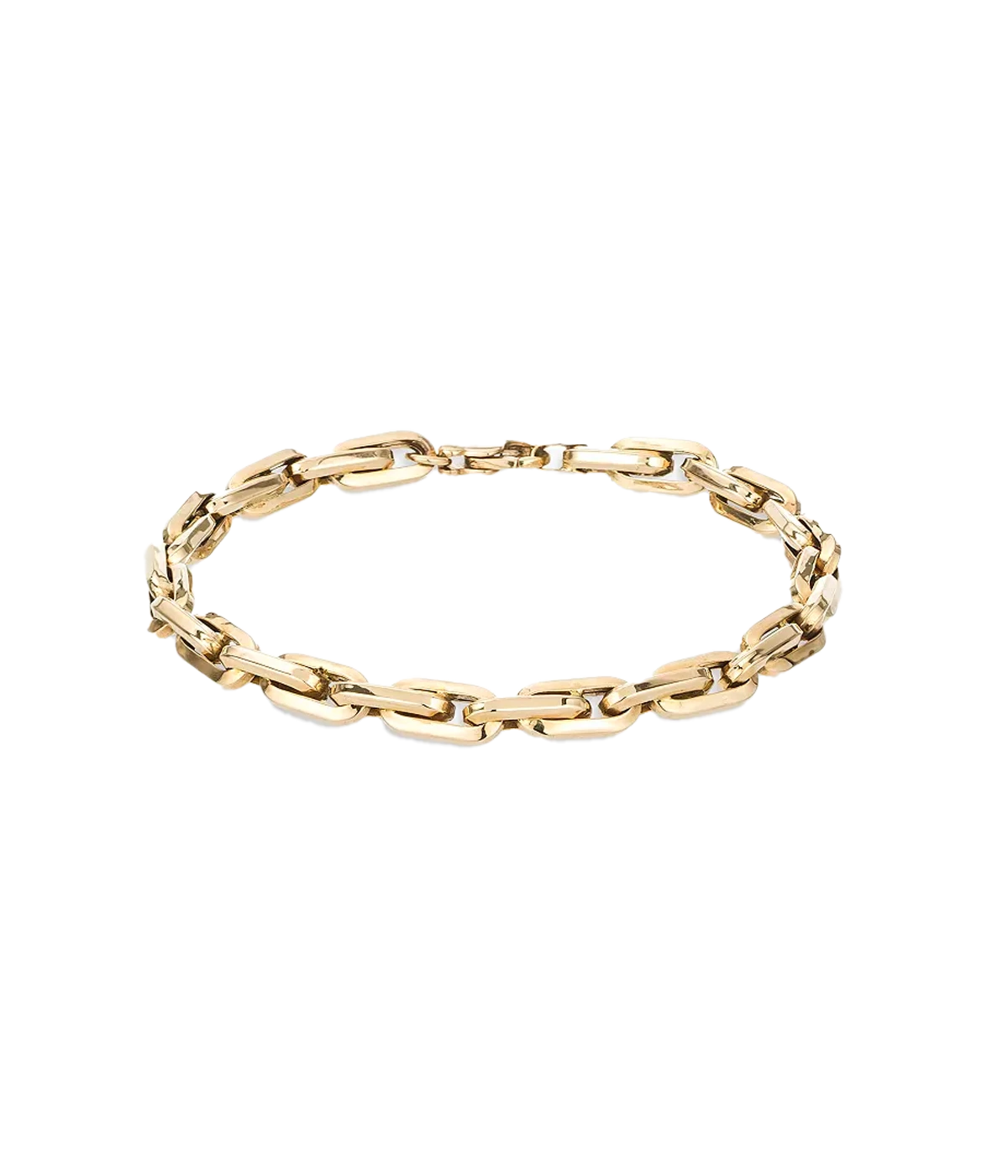 Thick Cable Chain Bracelet in 14K Yellow Gold