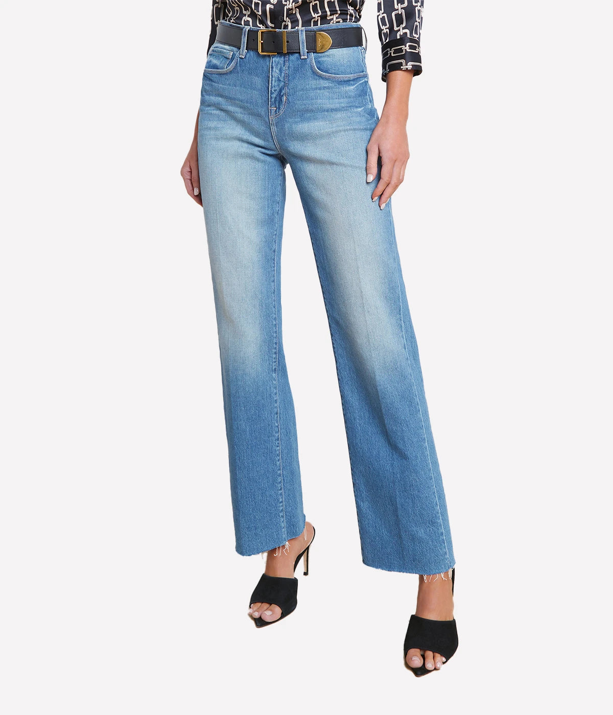 Tiana Wide Leg Jean in Cowan