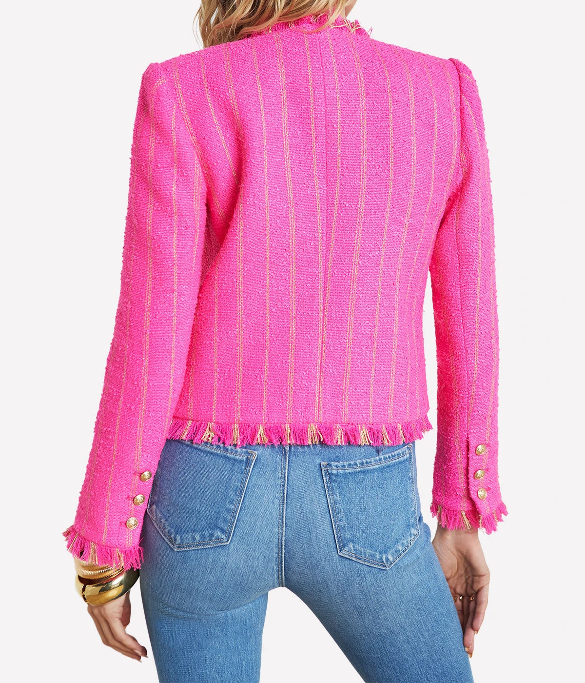 Tinlee Jacket in Shocking Pink Gold
