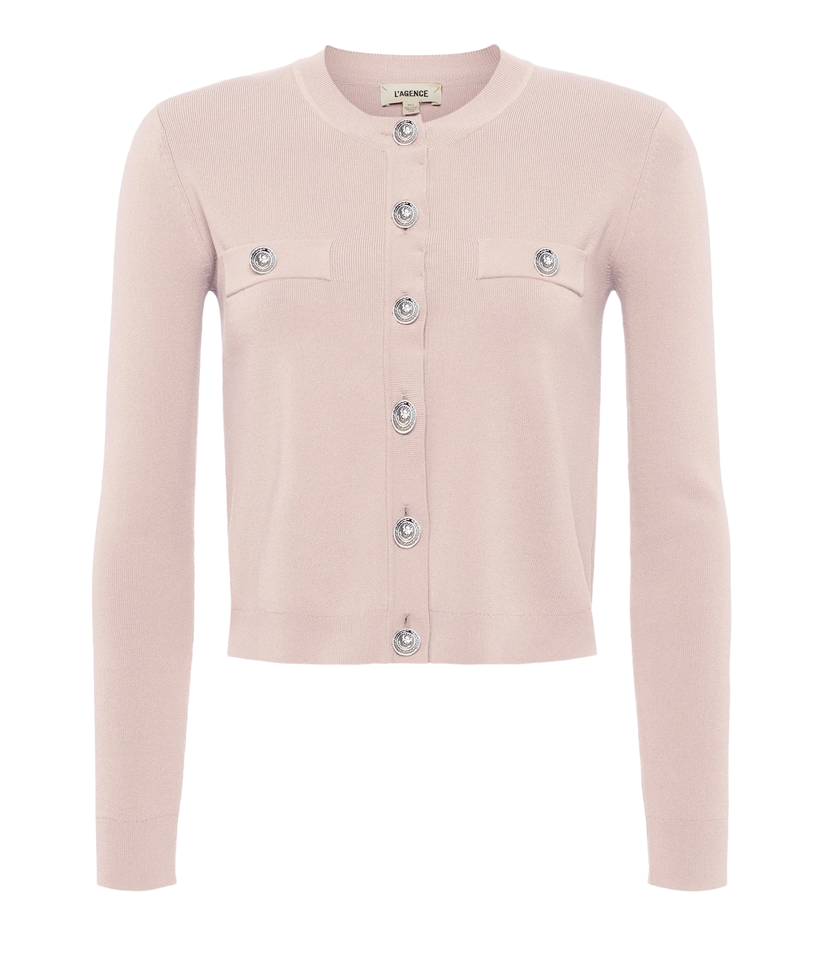 Toulouse Crop Cardigan in Petal