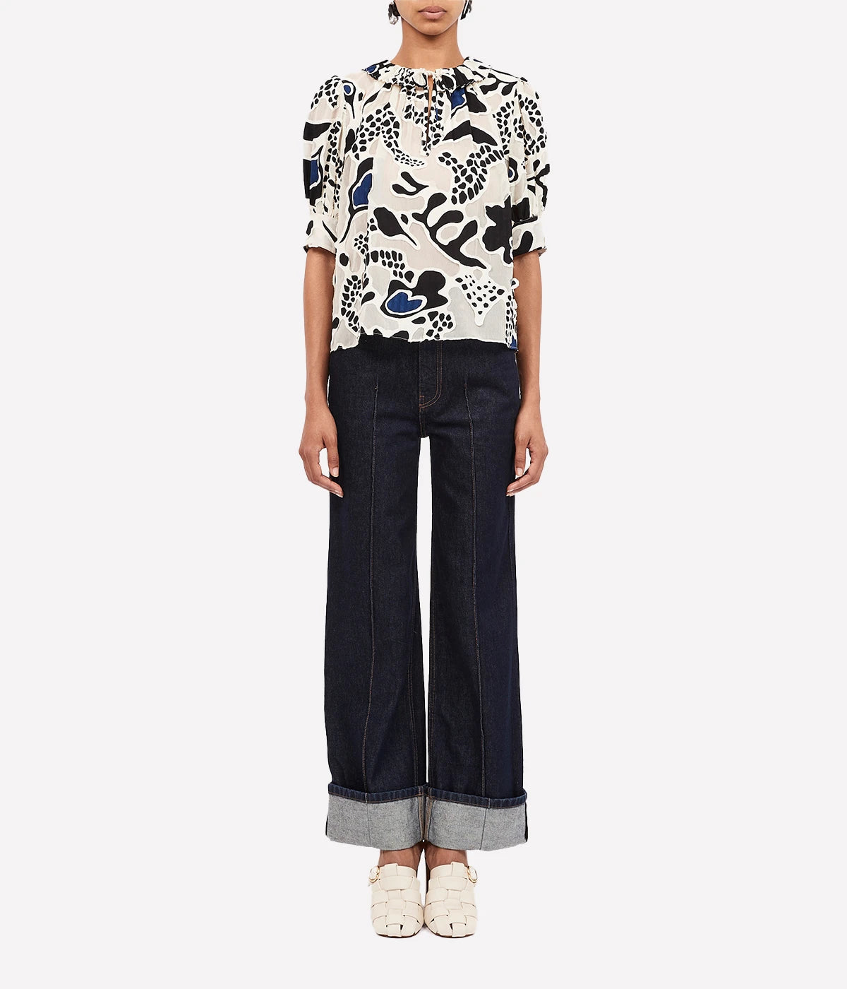 Marcella Top In Porcelain
