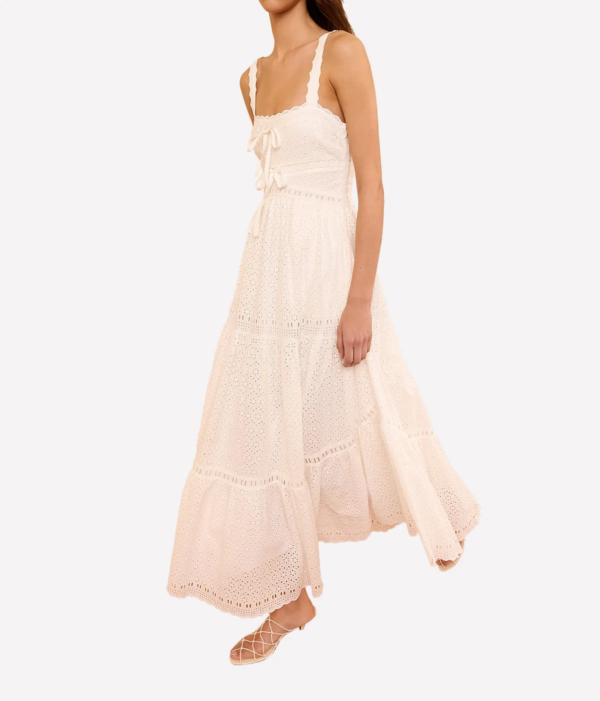 Constance Cami Cotton Dress In Pristine