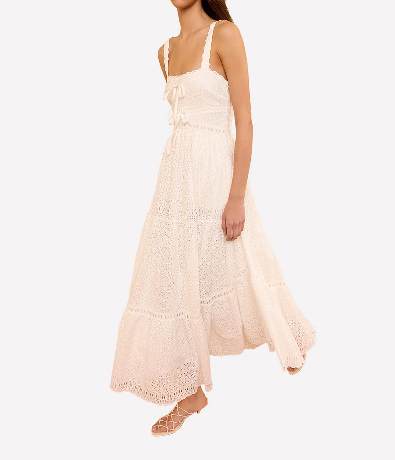 Constance Cami Cotton Dress In Pristine