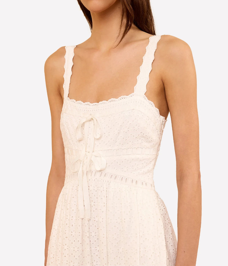 Constance Cami Cotton Dress In Pristine