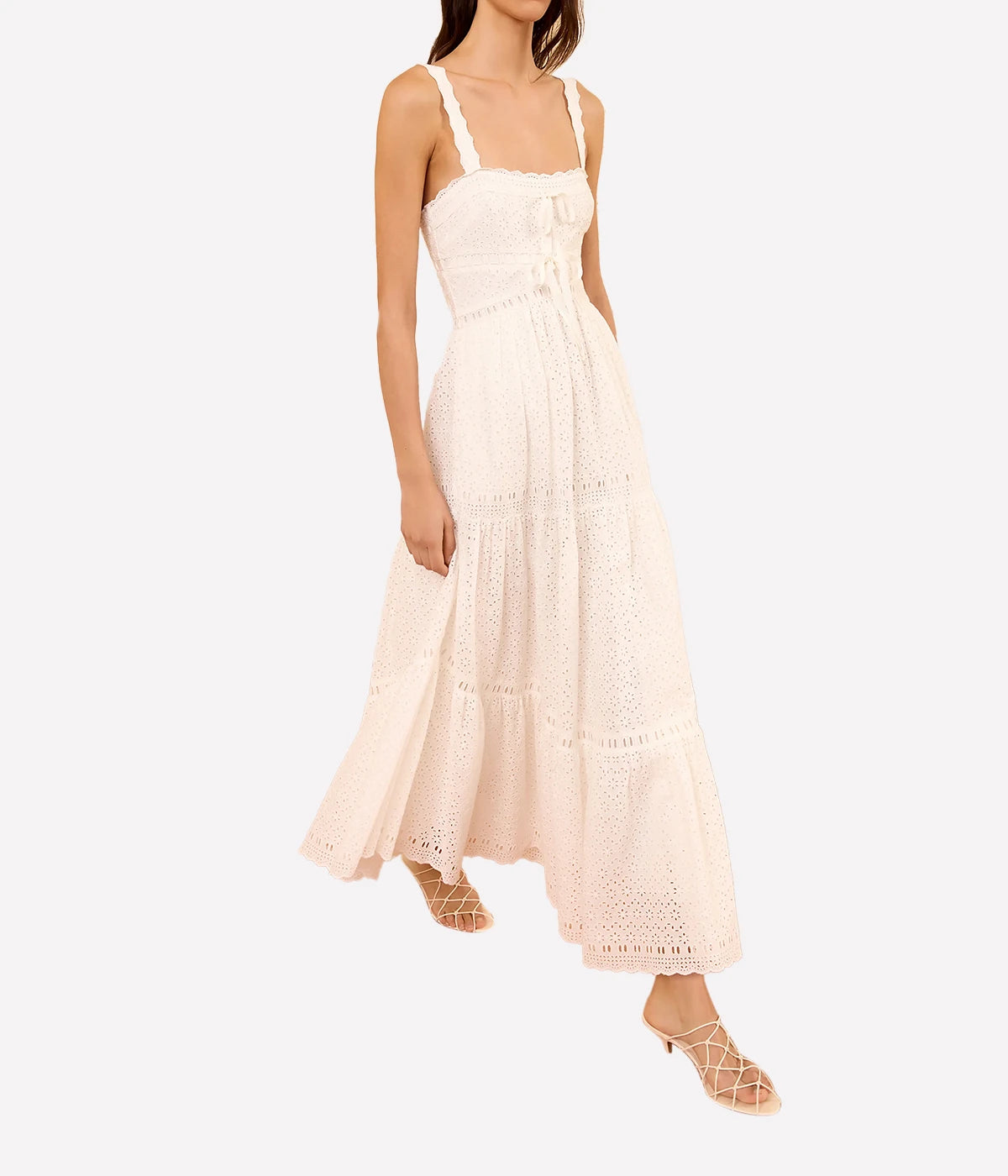 Constance Cami Cotton Dress In Pristine