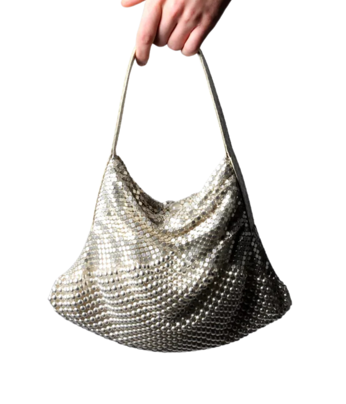 Vittoria Bag in Gold Shiny Silver