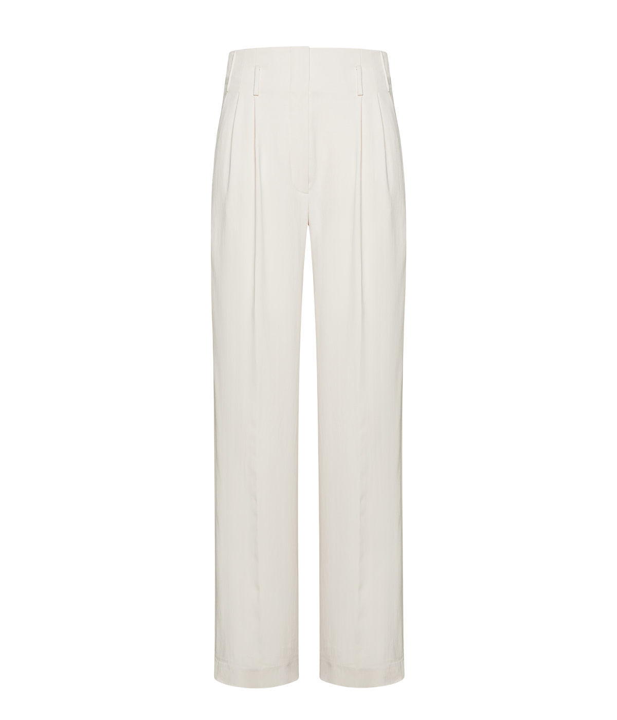 Fluid Slubbed Canvas Chic Highwaist Pants in BOROTALCO