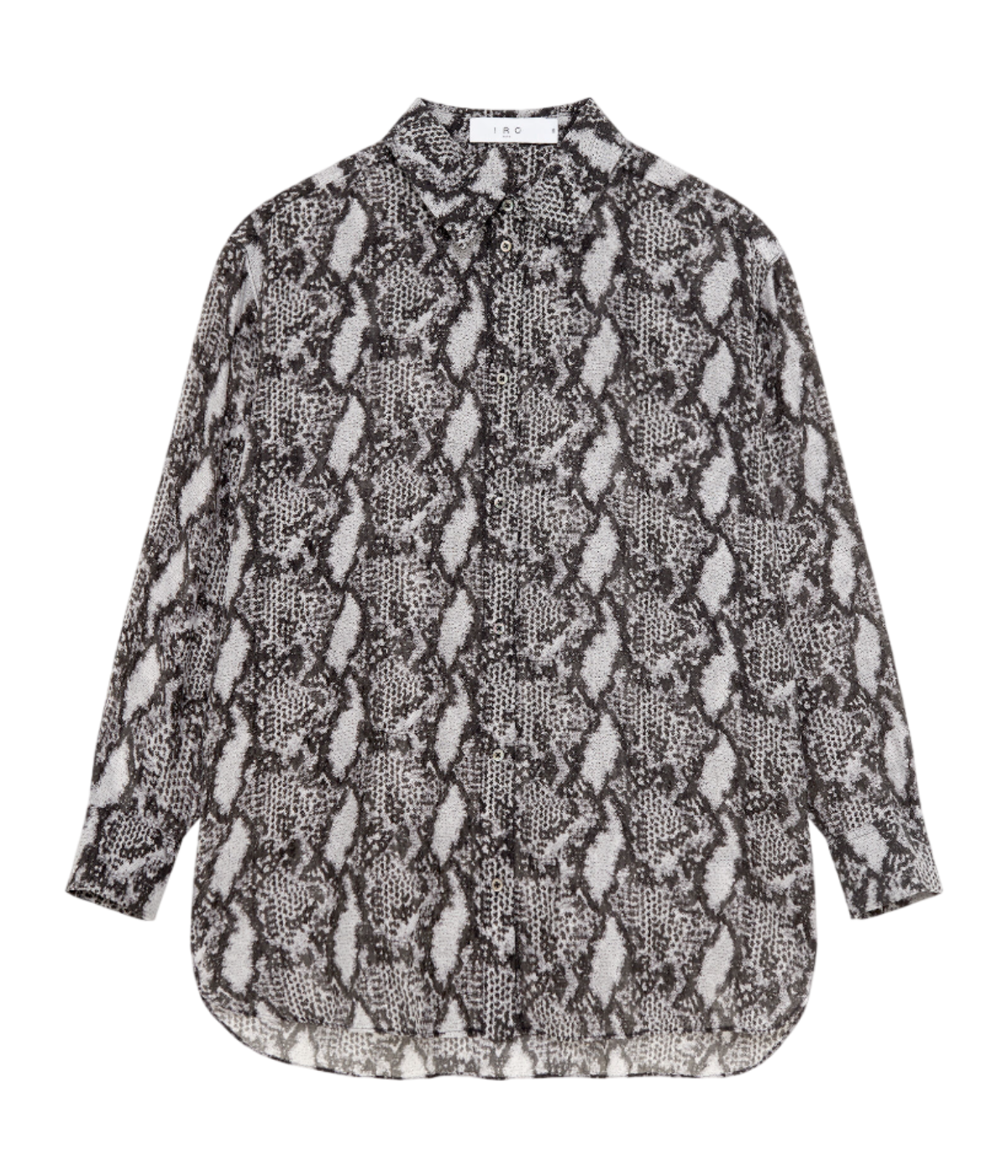Aloune Shirt ln Black, White & Silver