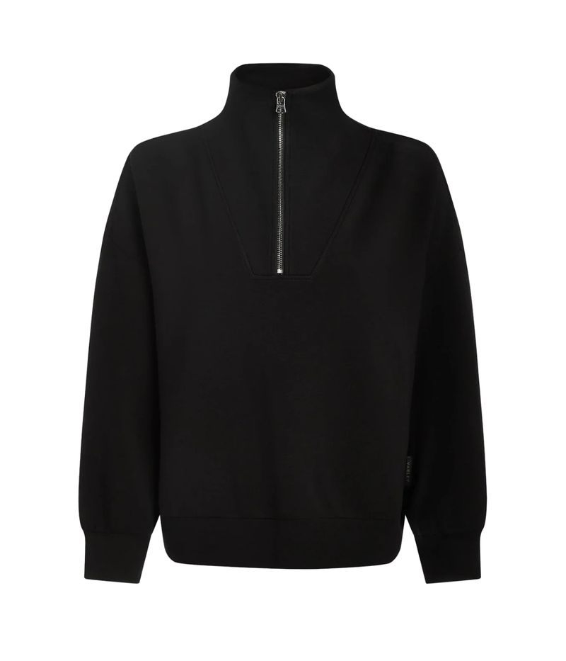 Hawley Half Zip Sweater IN Black