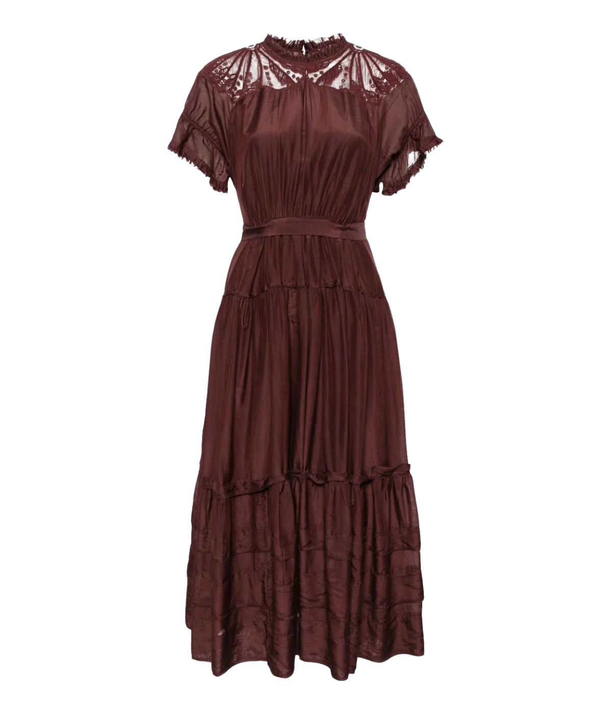 *FINAL SALE* Fia Dress in Bordeaux