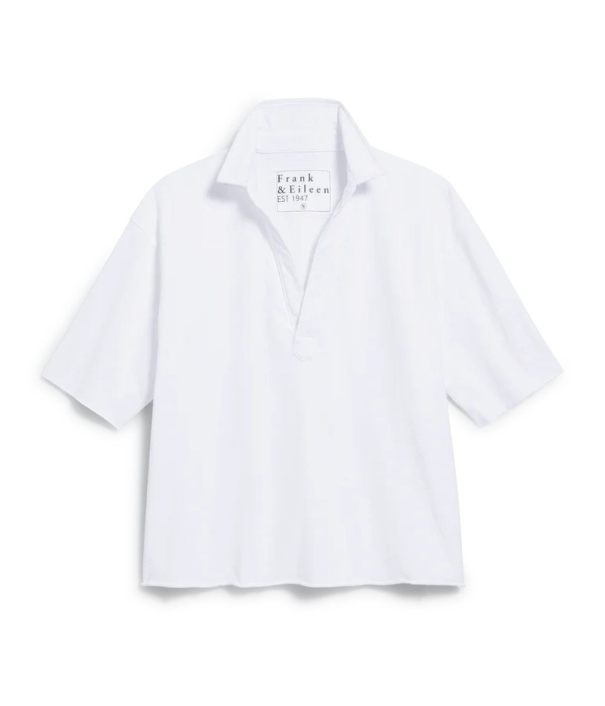 Patty Popover SS Henley in White
