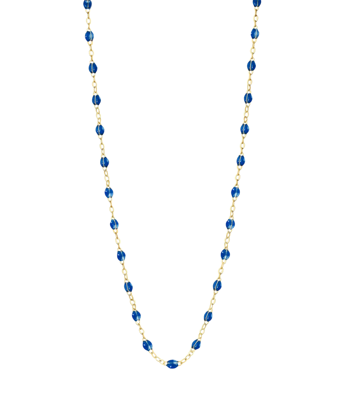 Classic Gigi 42cm Necklace in 18K Yellow Gold & Sapphire