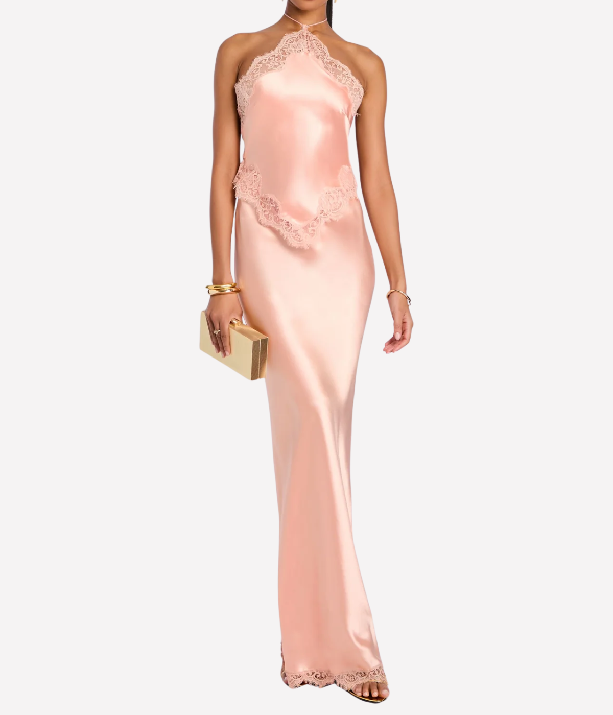 Everly Dress in Peche