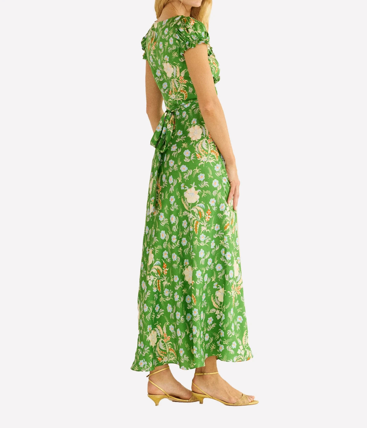 Valerine Dress In Emerald Hollyhock Hills