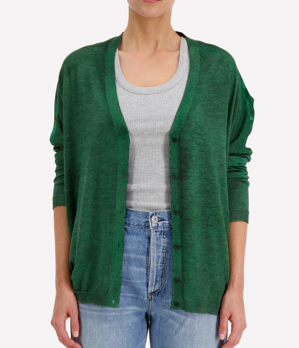 V Neck Cardigan in Wild