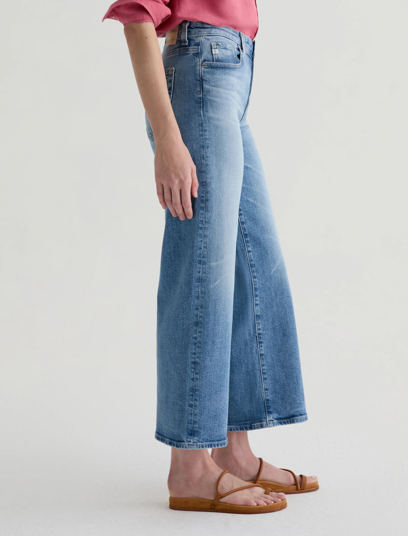 Saige Wide Leg Jean in Helios