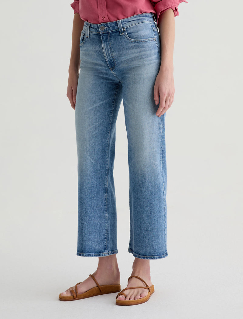 Saige Wide Leg Jean in Helios