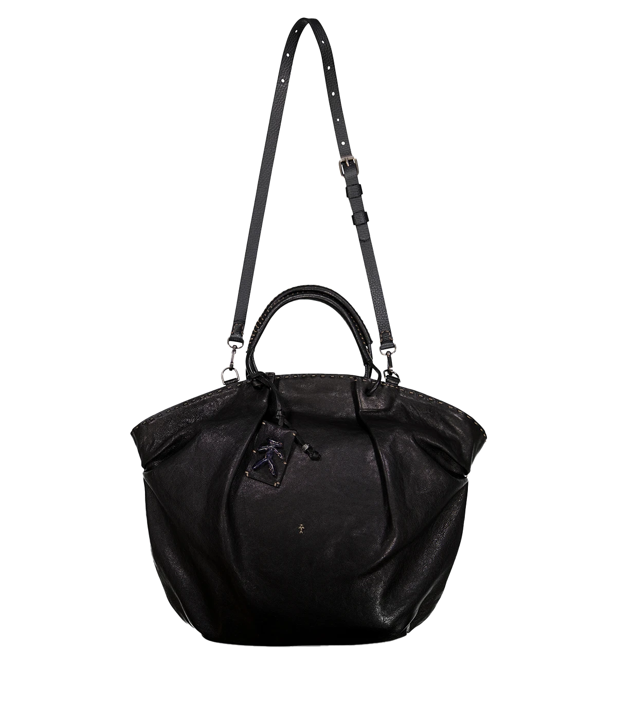 Ventaglio Shopping Bag in Nero
