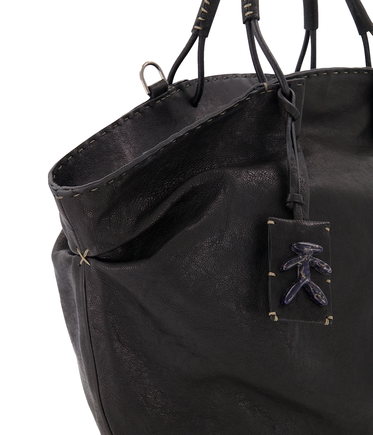 Ventaglio Shopping Bag in Nero