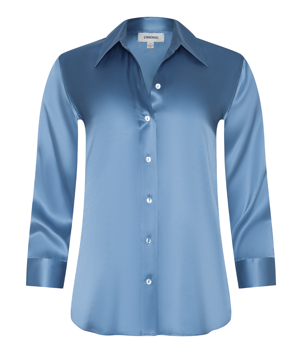 Dani 3/4 Sleeve Blouse in Blue Mist