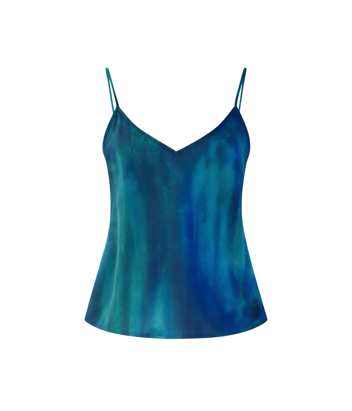 Silk Bias Camisole in Capri Stripe