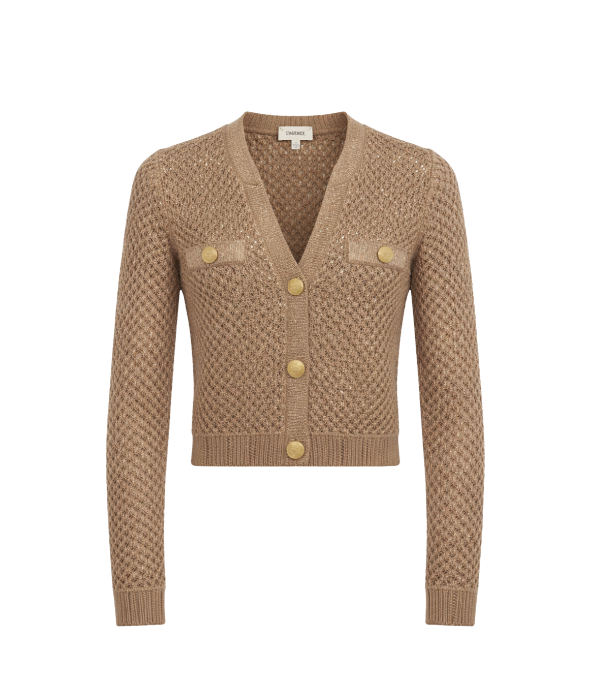 Blanca Sequin Crop Cardigan In DK Cappgold Sequin Multi