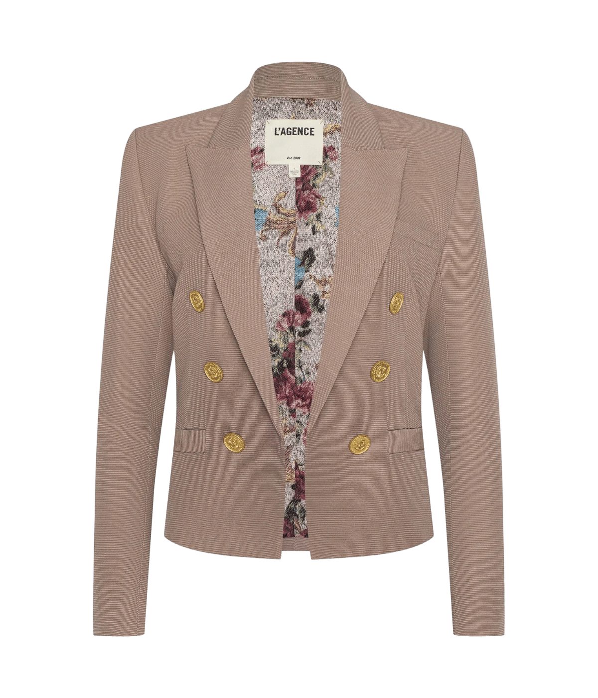Brooke Blazer In Portabellamlt Floral Tapestry