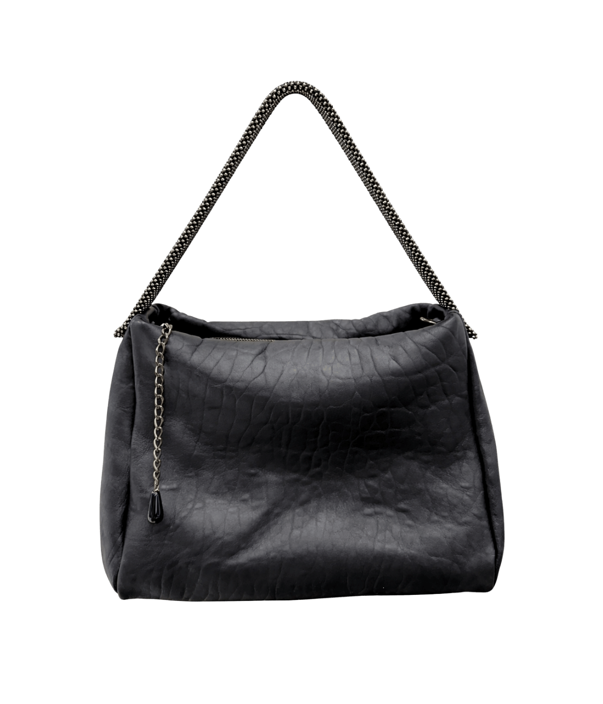 Paula Shoulder Bag in Black & Gold