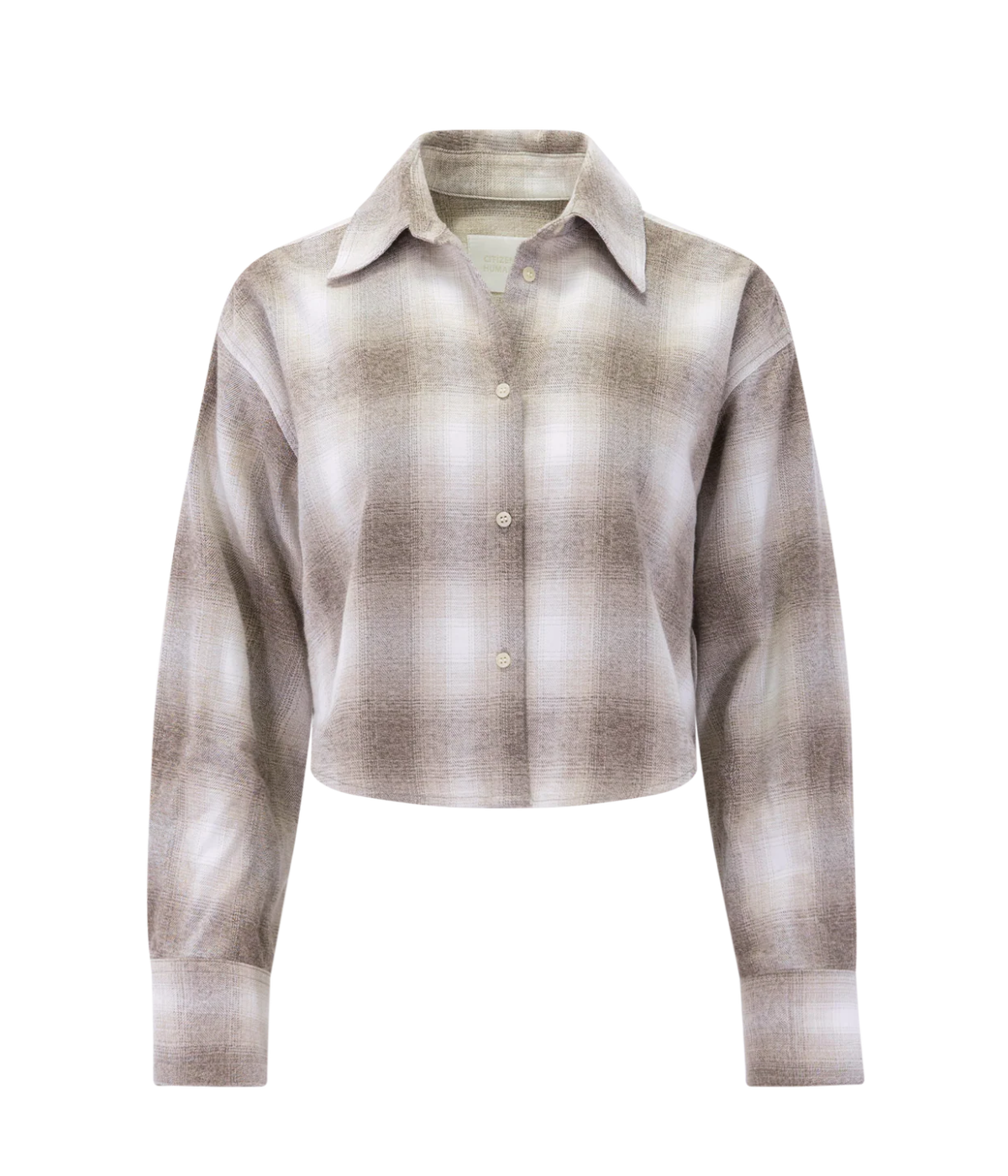 Ana Cropped Shirt in Schiffer Plaid