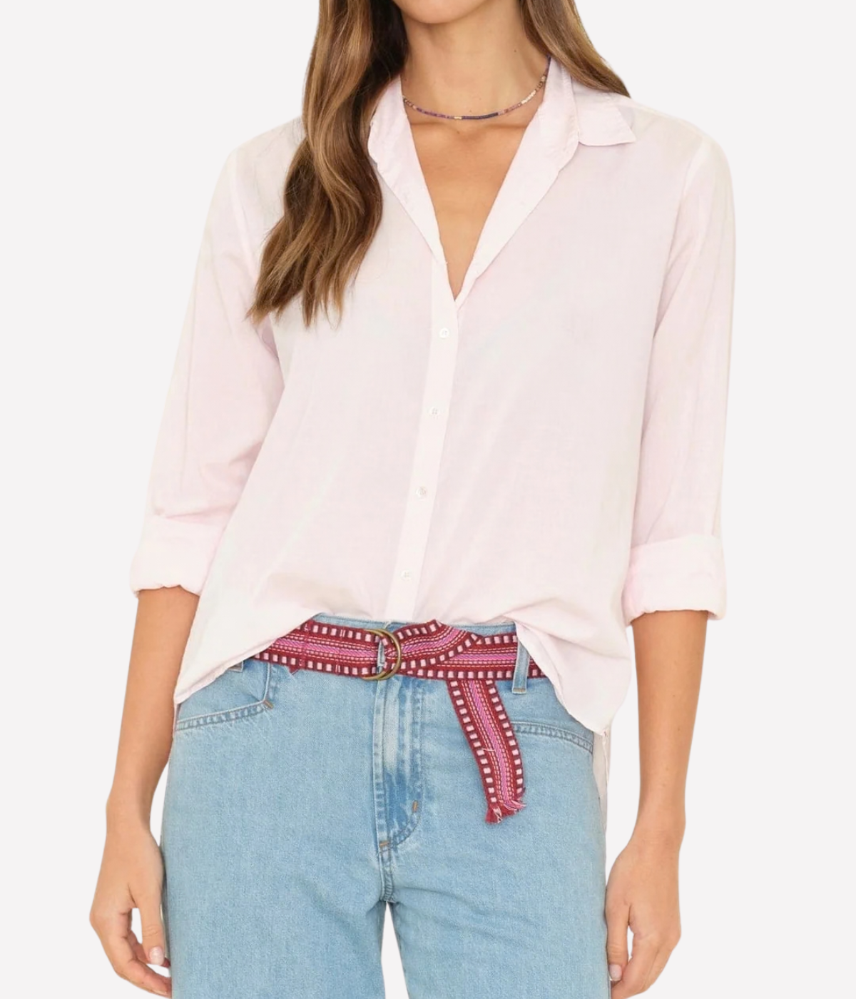 Beau Shirt in Pale Rose