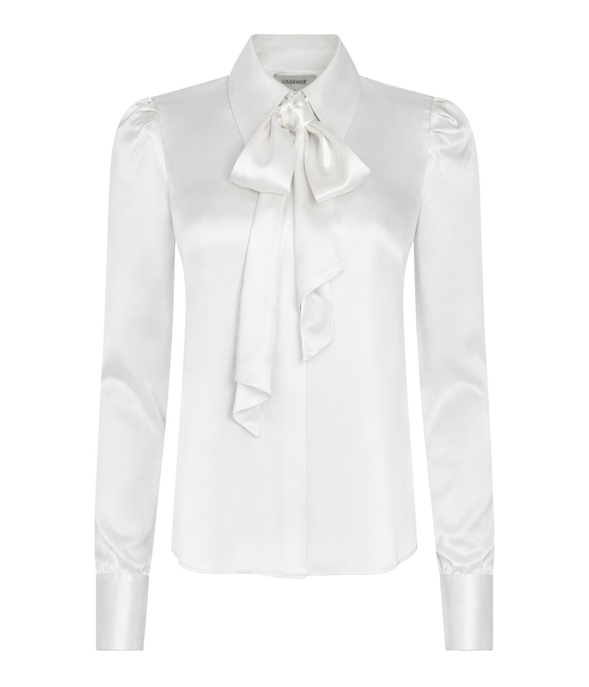 Honey Tie Neck Blouse In Ivory