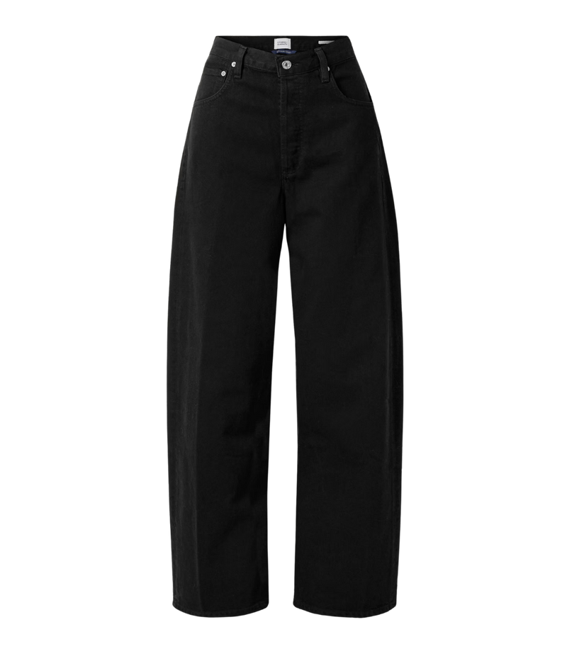 Ayla Baggy Jean In Solid Black