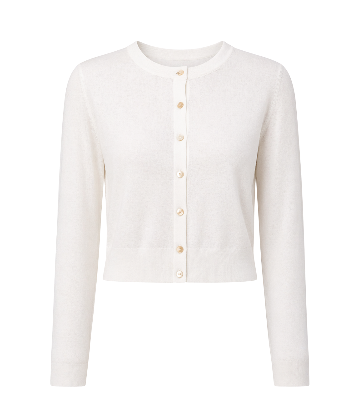 Linen Blend Cardigan in White