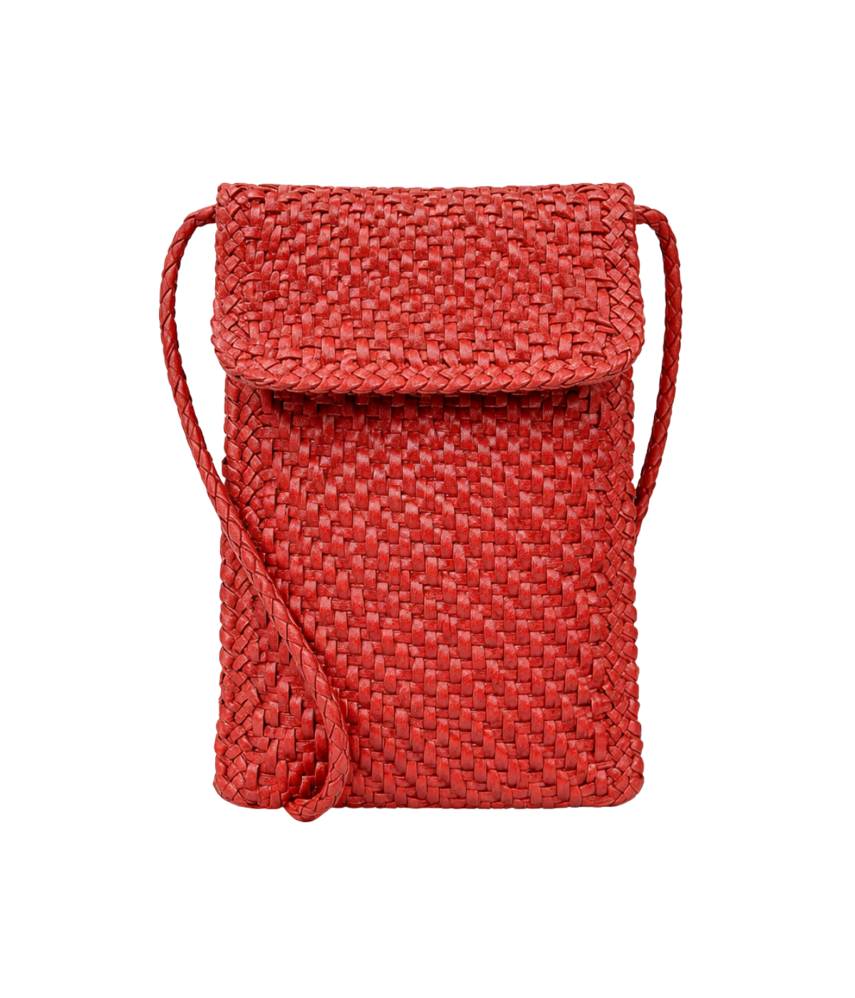 Phone Cross Body Bag in Poppy Red