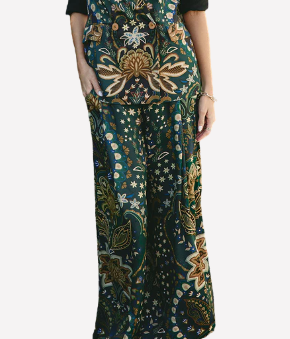 *FINAL SALE* Jaipur Flare Pants in Jaipur Black