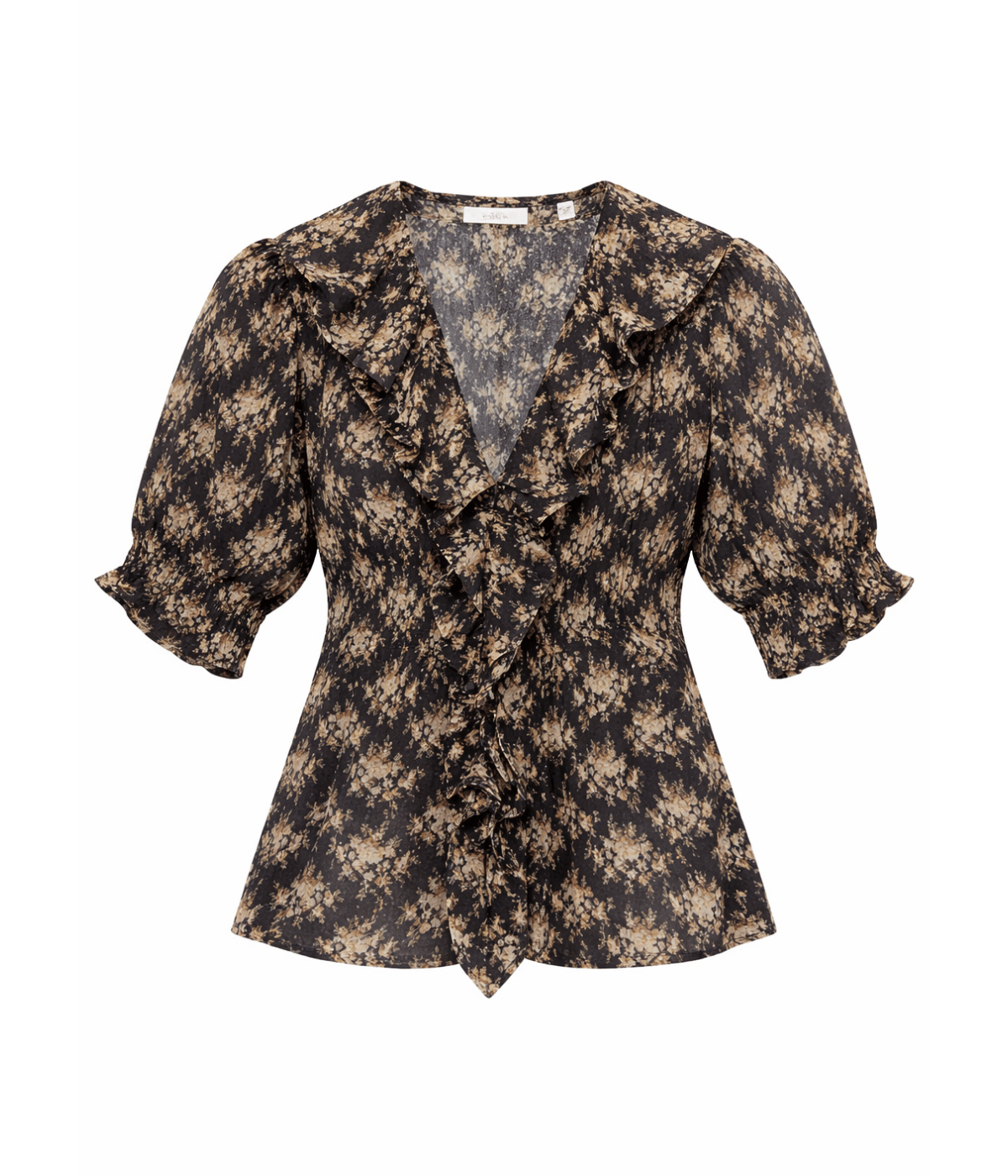 Henri Top in Noir Rosier Floral