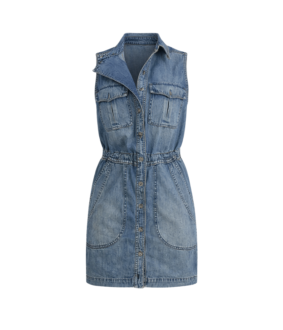 Norrine Playsuit in Faded Blue