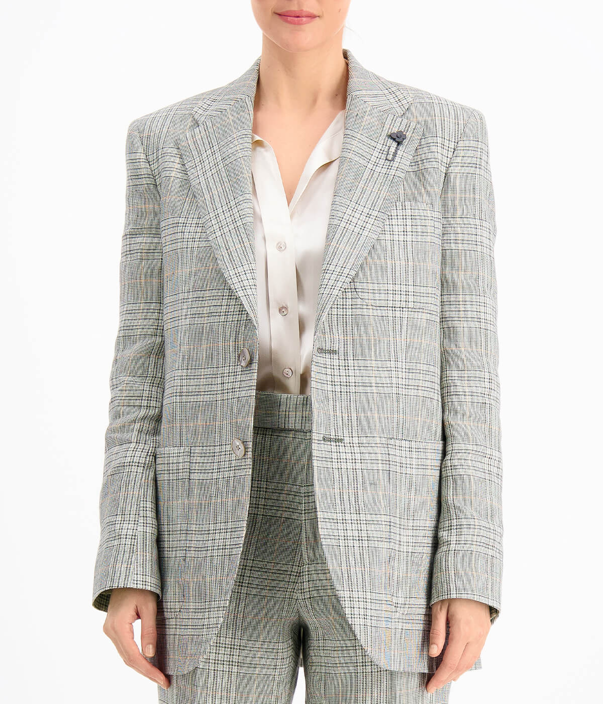 *FINAL SALE* Walter Single Breasted Blazer in Green Check