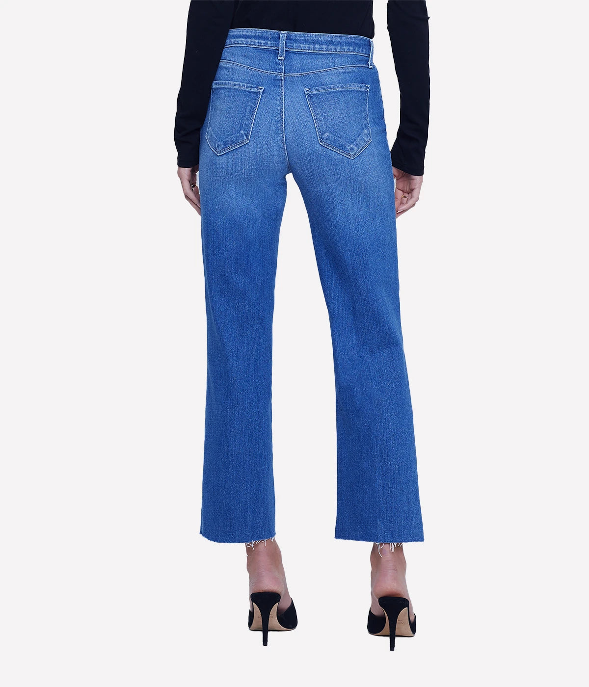 Wanda High Rise Crop Jean in Bordello