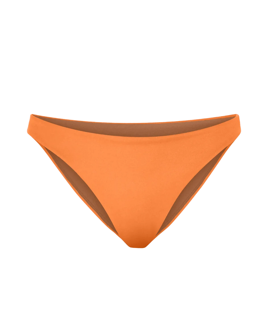 Take this bikini bottom in bright orange wherever you go, to the beach and the pool. The Wear To Bottom features a low-rise bottom, medium bum coverage and a low-cut leg. Double lined for comfort, wear this bikini everywhere, all day. 
