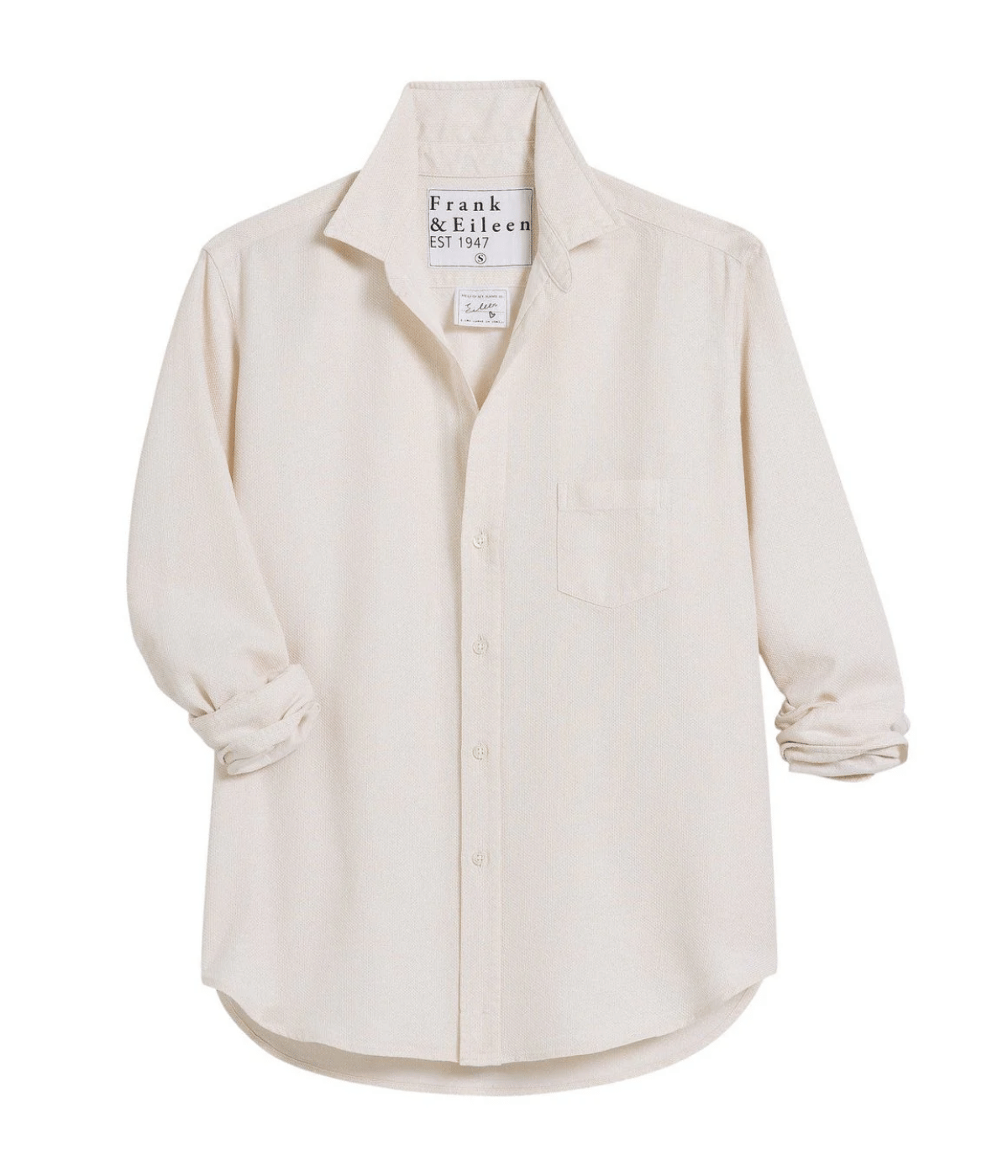 Eileen Woven Button Up in Cream w Gold Glitter