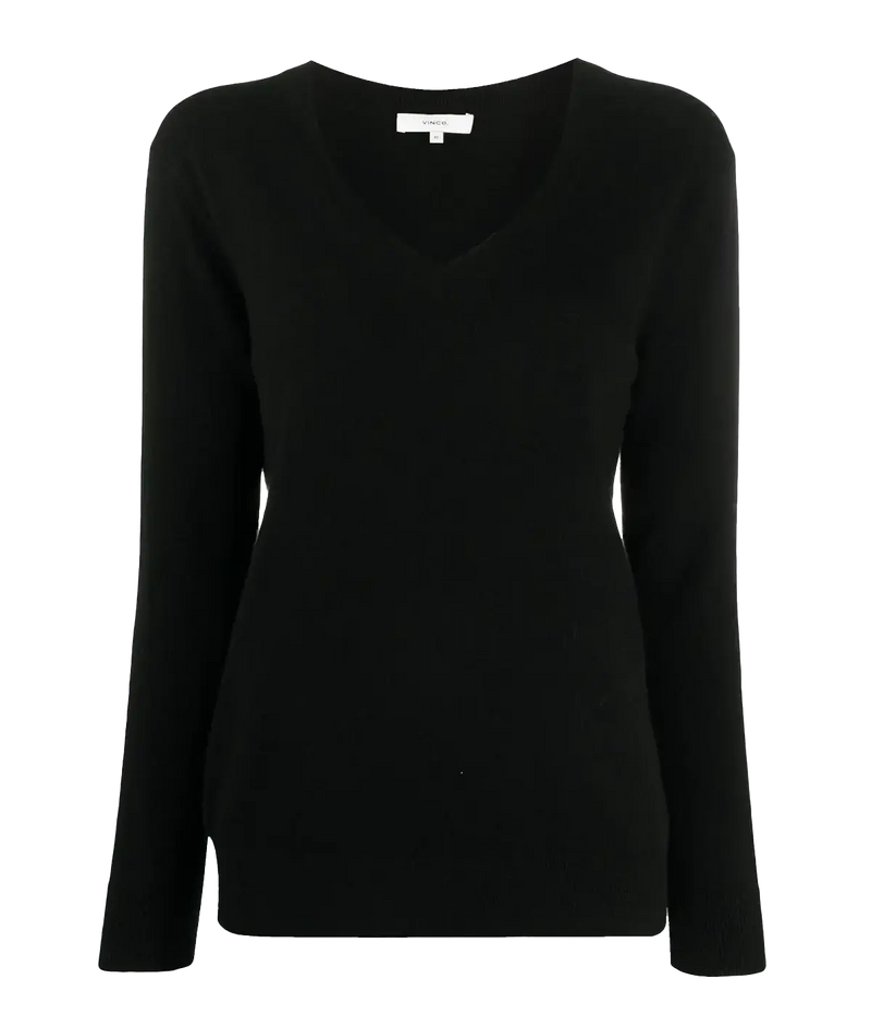 Weekend V Neck Knit in Black
