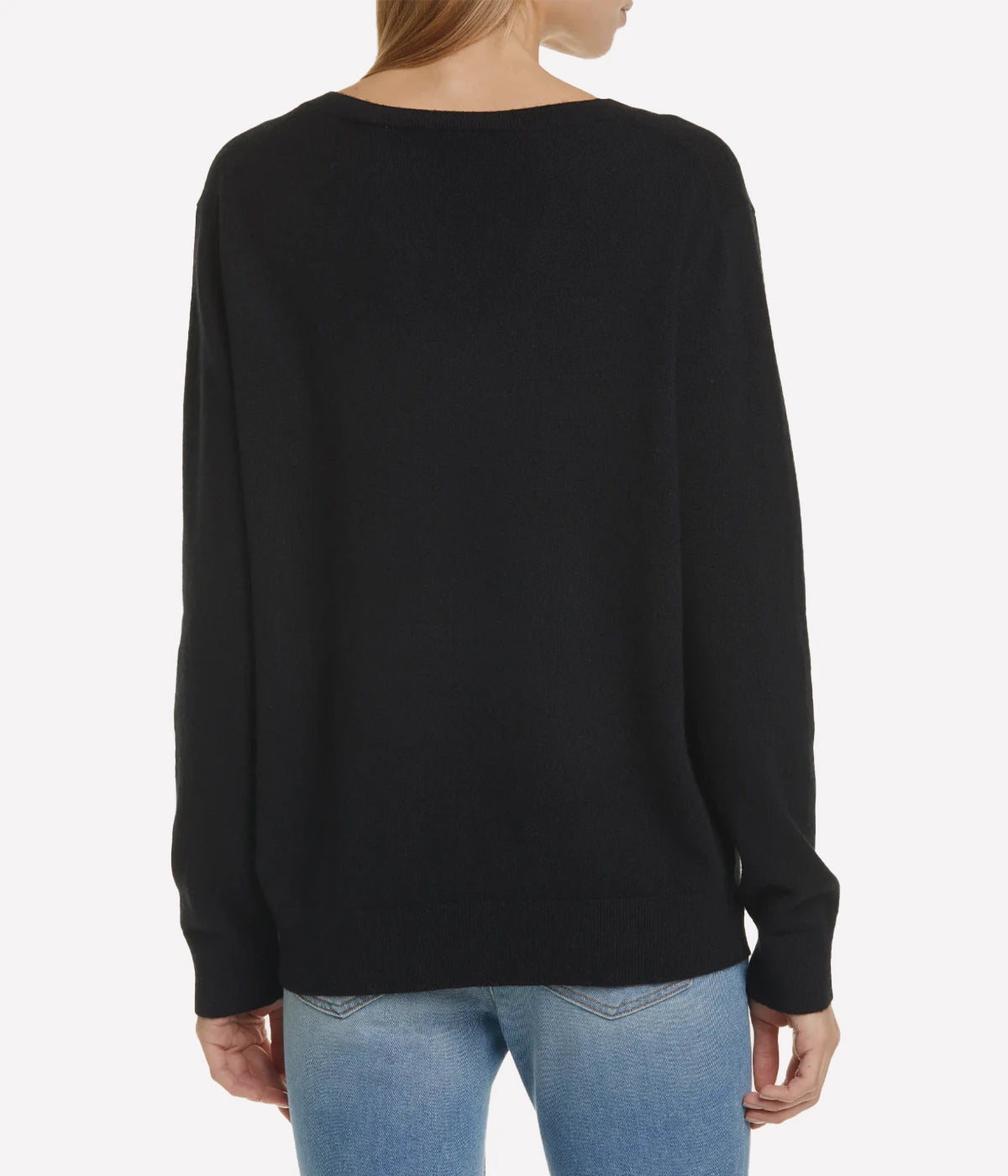 Weekend V Neck Knit in Black