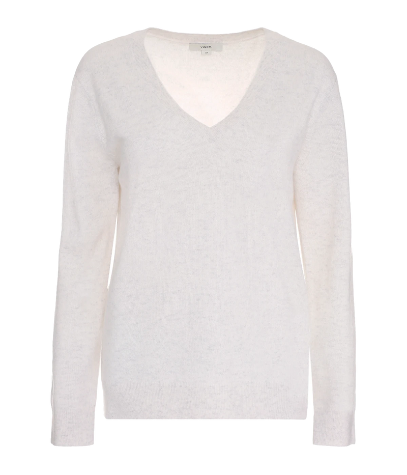 Weekend V Neck Knit in White