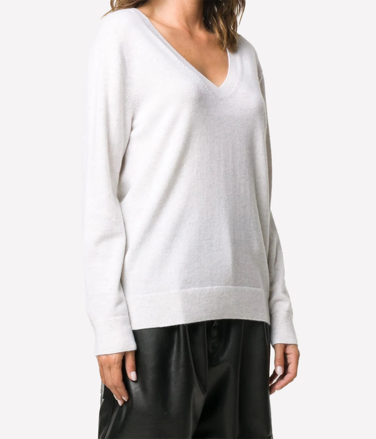 Weekend V Neck Knit in White