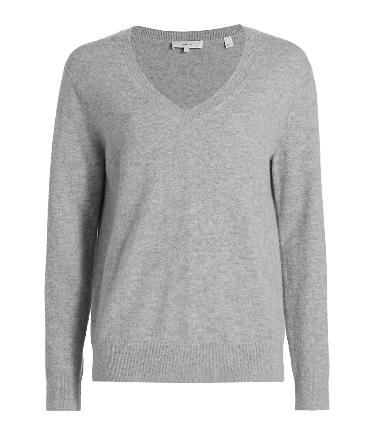 Weekend V Neck in Heather Steel