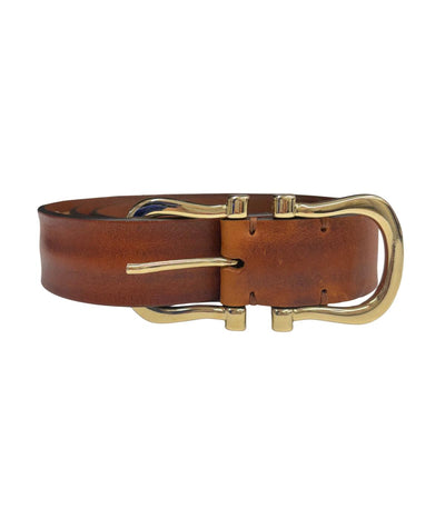 Baby Gold Nicky X Belt in Tan