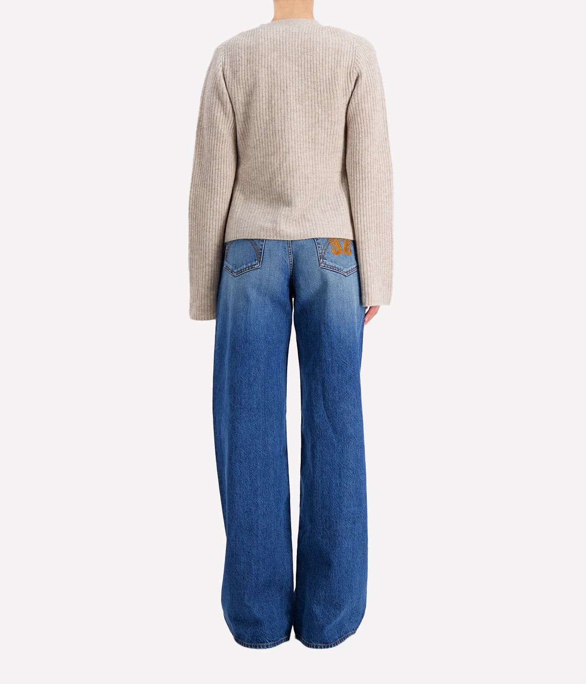 Cashmere Sleeve Cardigan in Sandwisp