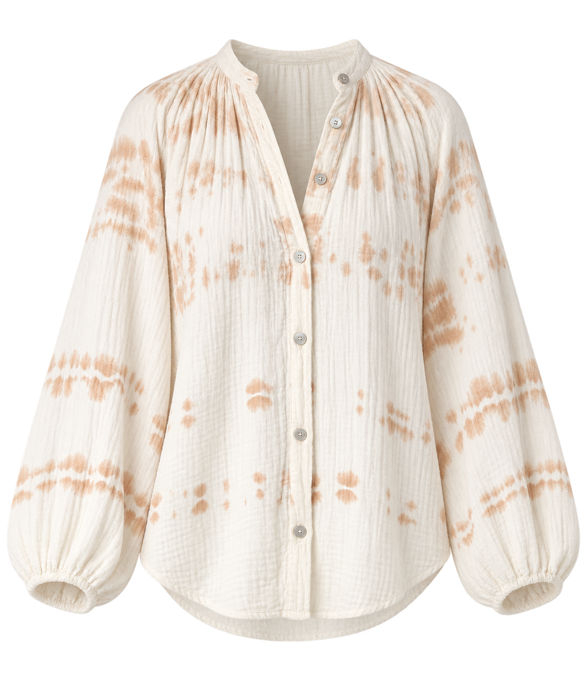 Electric &amp; Rose Winnie Horizon Shirt in Dune Ivory - product flat lay image