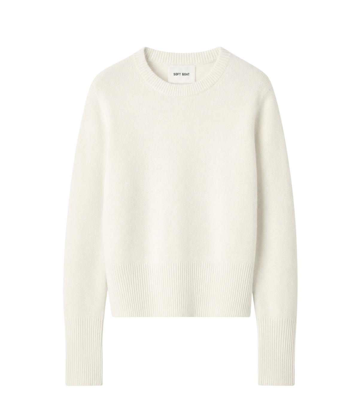 Classic Crewneck in Feather White